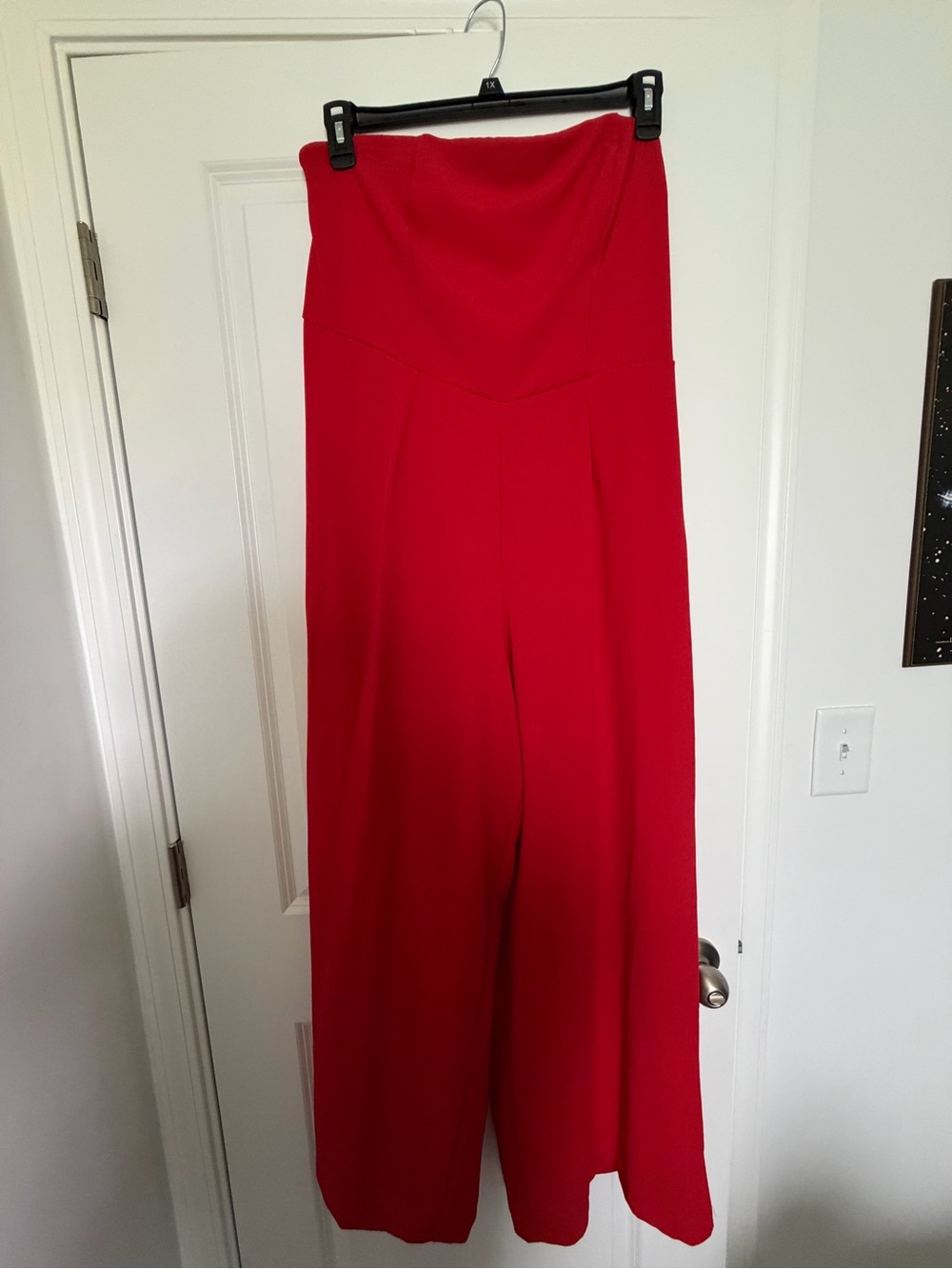wild fable Red Strapless High-Waist Jumpsuit
